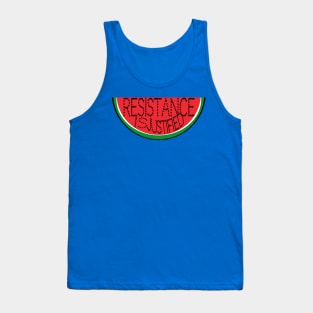 Resistance Is Justified - Watermelon - Back Tank Top